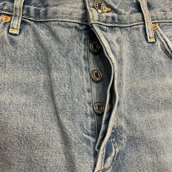 AGOLDE PARKER distressed, butterfly, frayed Jean shorts SZ 31 - Picture 10 of 12